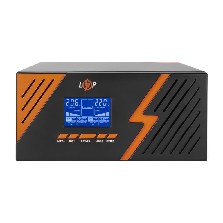 Пристрій безперебійного живлення LogicPower LPM - PSW-1500VA, 1050W, Black (22754) - фото 3
