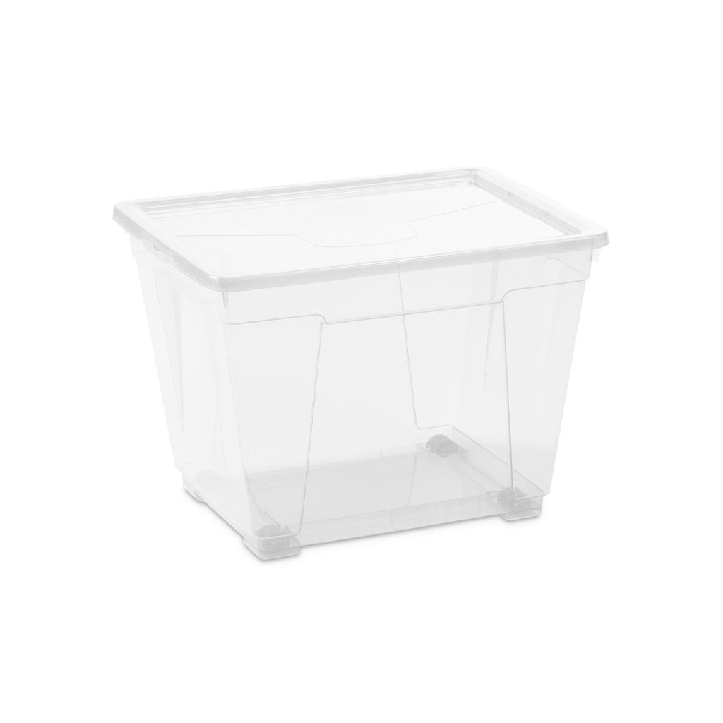 Контейнер для зберігання DEA home Easy прямокутний на колесах Прозорий 20 л (20078) - головне фото