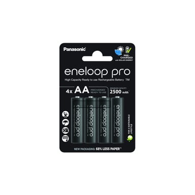 Акумулятор Panasonic AA Eneloop 2500mAh Pro NI-MH * 4 + Сase (BK-3HCDEC4CP) - фото 1