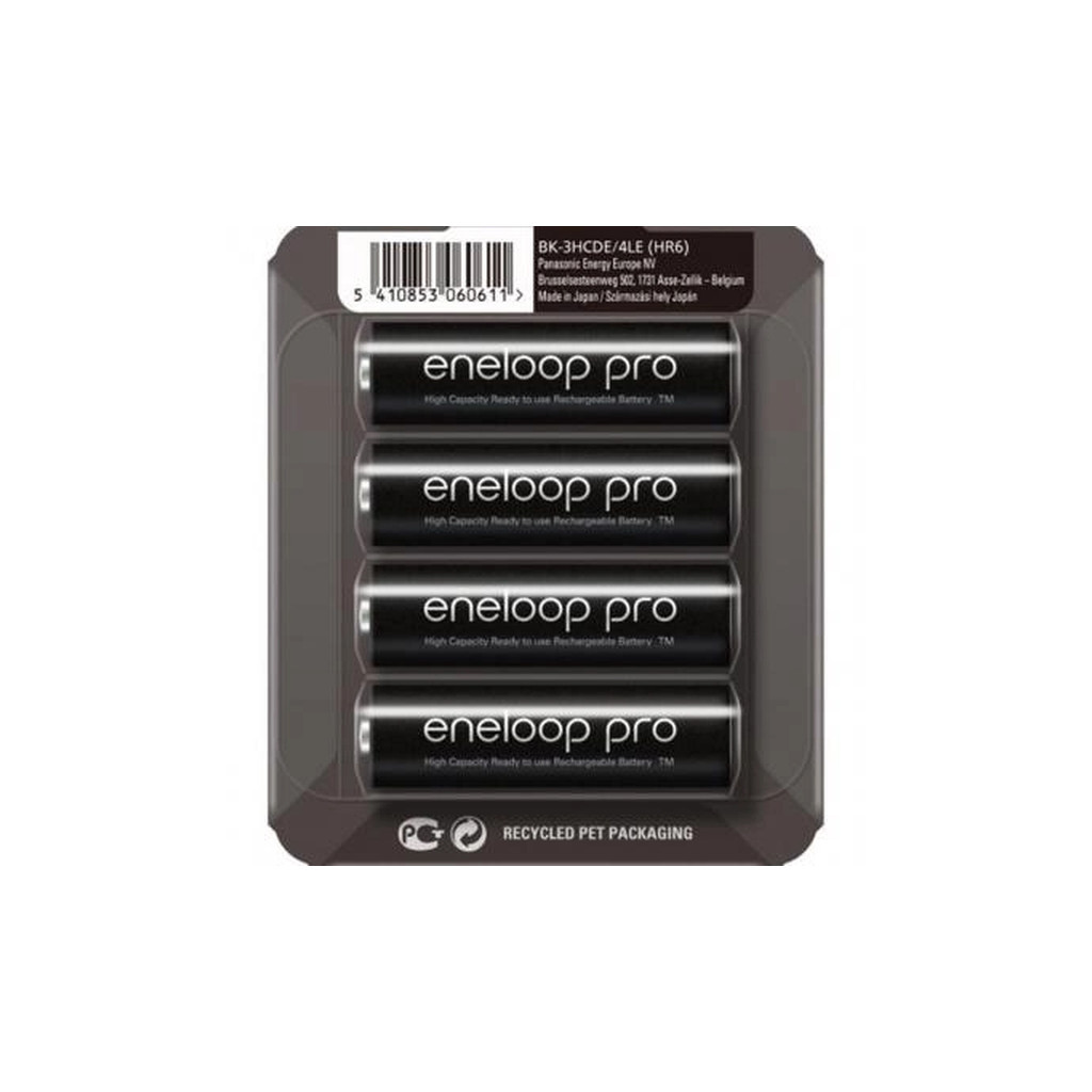 Акумулятор Panasonic AA Eneloop 2500mAh Pro NI-MH * 4 (BK-3HCDE/4CP) - фото 1