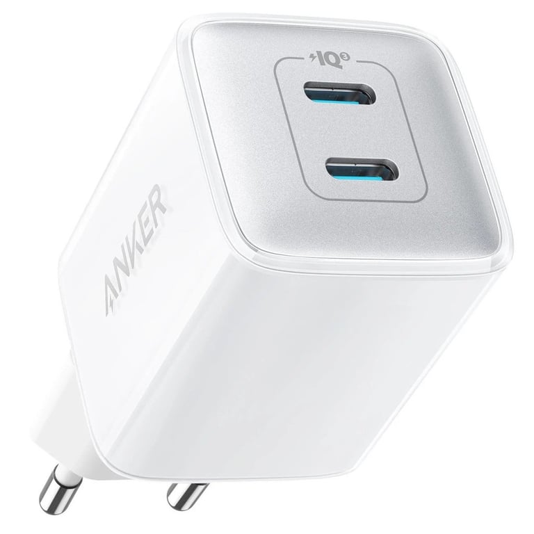 Зарядний пристрій Anker PowerPort 521 Nano Pro - 40W 2xUSB-C PIQ3.0 White (A2038G21) - фото 1