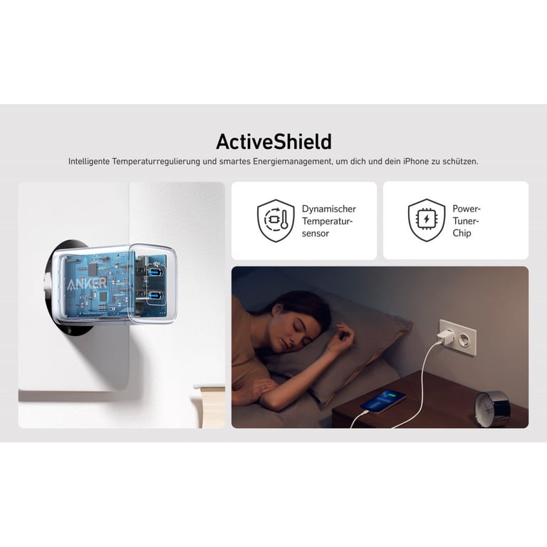 Зарядний пристрій Anker PowerPort 521 Nano Pro - 40W 2xUSB-C PIQ3.0 White (A2038G21) - фото 5