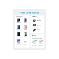 Дата кабель USB 2.0 AM to Lightning 0.9m White Anker (A81B5H21/A81B5G21) - фото 3