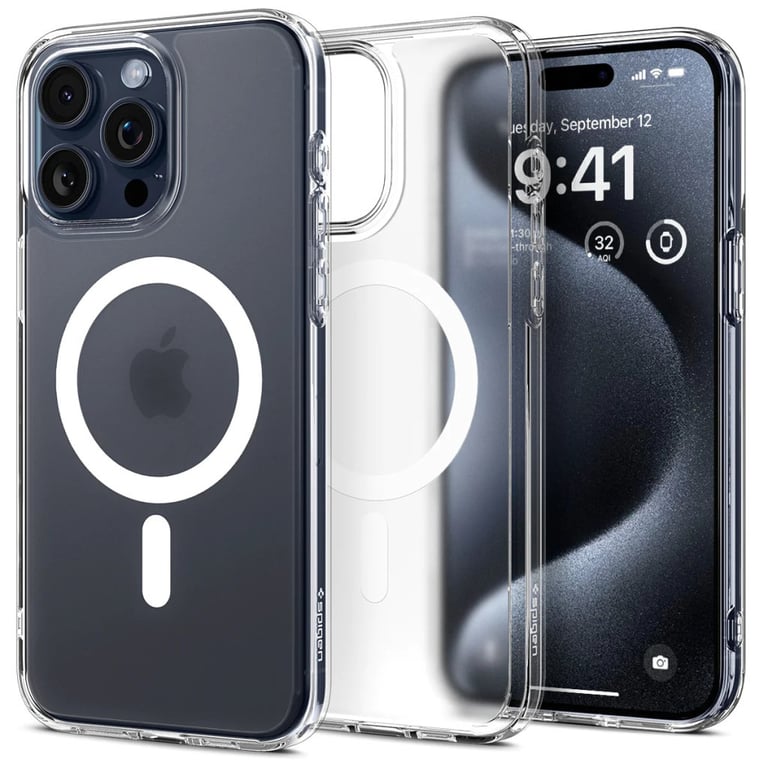 Чохол до мобільного телефона Spigen iPhone 15 Pro Max Ultra Hybrid MagFit Frost Clear (ACS06580) - фото 8
