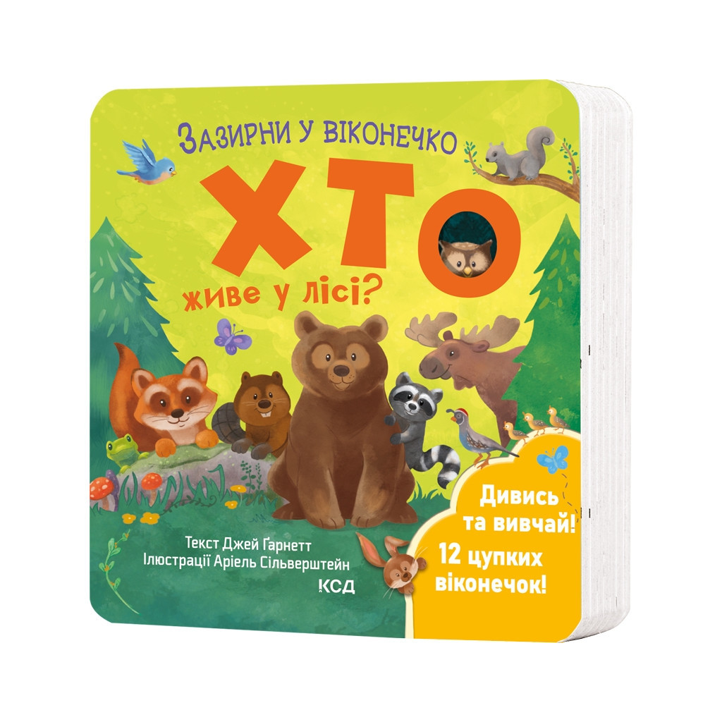 Книга Хто живе у лісі? Зазирни у віконечко - Джей Ґарнетт КСД (9786171502840) - фото 1