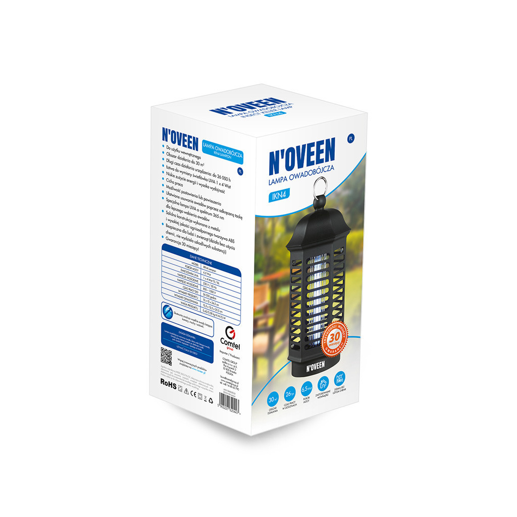 Інсектицидна лампа N'oveen IKN4 (RL074394) - фото 2 Інсектицидна лампа N'oveen IKN4 (RL074394) - фото 2