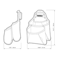 Сумка для інструмента ToughBuilt паясна з підставкою, для витратних матеріалів (TB-CT-03) - фото 9