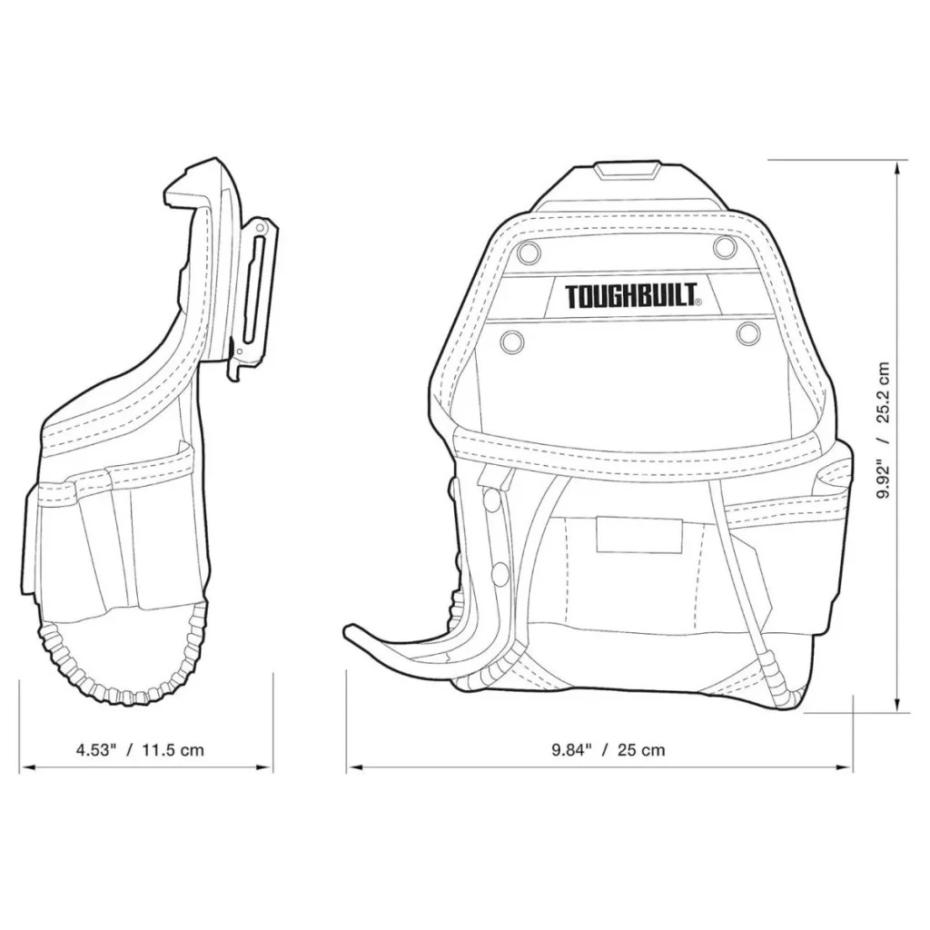 Сумка для інструмента ToughBuilt швидкознімна кобура для компактного дриля (TB-CT-24) - фото 8 Сумка для інструмента ToughBuilt швидкознімна кобура для компактного дриля (TB-CT-24) - фото 8