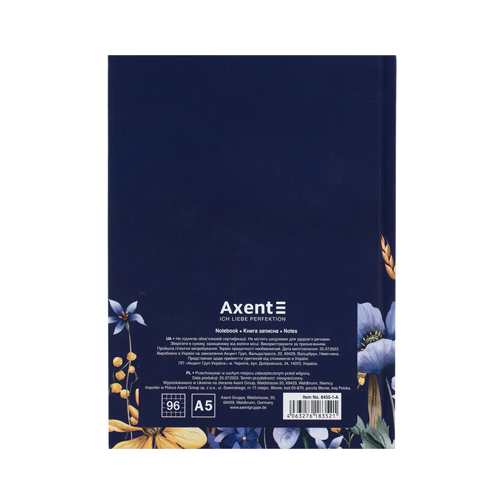 Книга записна Axent UA Українці А5 клітинка тверда обкладинка 96 аркушів (8455-1-A) - фото 5 Книга записна Axent UA Українці А5 клітинка тверда обкладинка 96 аркушів (8455-1-A) - фото 5