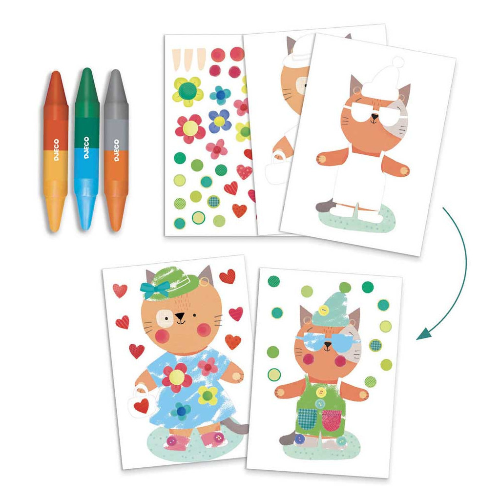 Набір для творчості Djeco Будиночки для тварин (DJ09293) - фото 3 Набір для творчості Djeco Будиночки для тварин (DJ09293) - фото 3