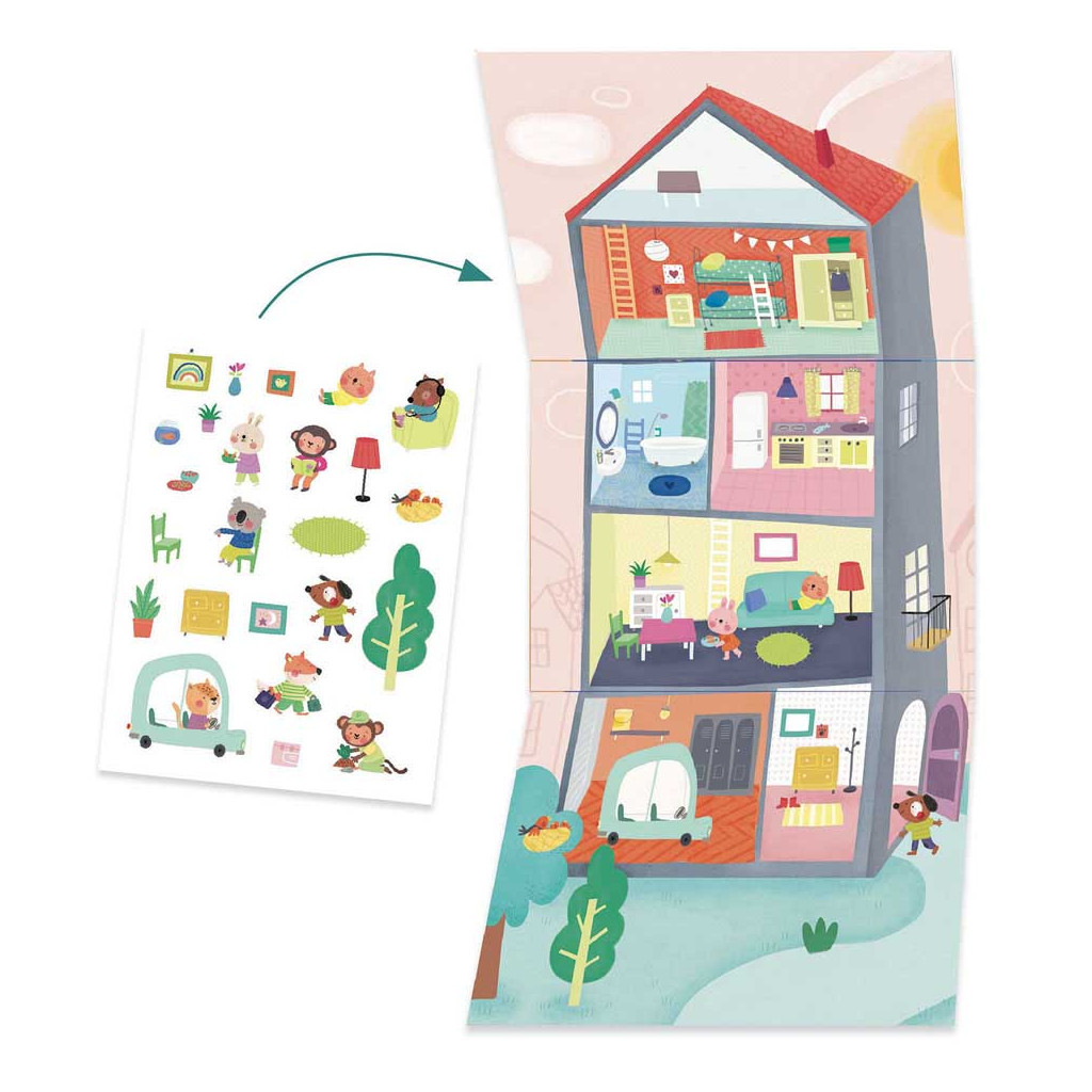 Набір для творчості Djeco Будиночки для тварин (DJ09293) - фото 6 Набір для творчості Djeco Будиночки для тварин (DJ09293) - фото 6