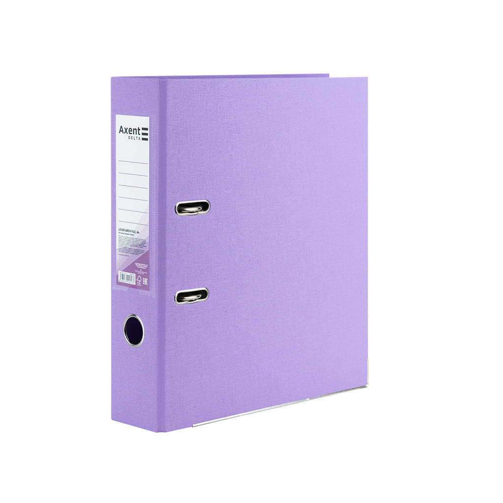 Папка - реєстратор Axent Pastelini А4+ двостороння 7.5 cм Бузкова (D1712-36C) - фото 1