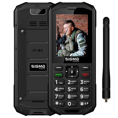 Мобільний телефон Sigma X-treme PA68 WAVE Black (4827798466612) - фото 1