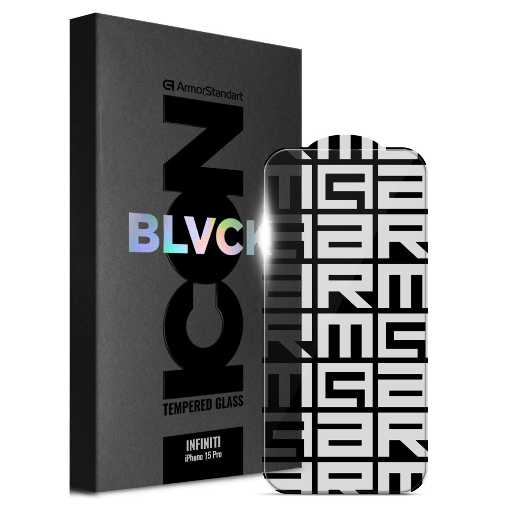 Скло захисне Armorstandart Infinity Black Icon 2.75D Apple iPhone 15 Pro (ARM73956) - фото 1 Скло захисне Armorstandart Infinity Black Icon 2.75D Apple iPhone 15 Pro (ARM73956) - фото 1