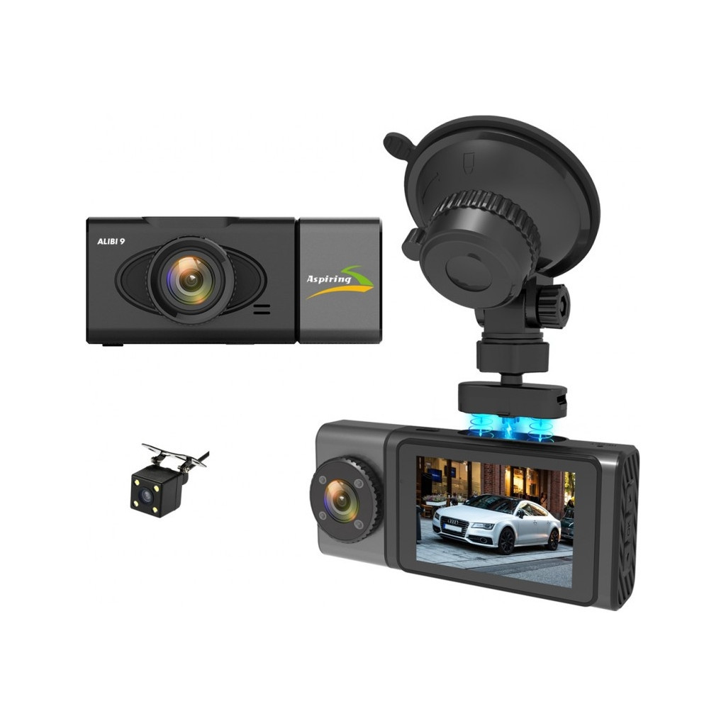 Відеореєстратор Aspiring Alibi 9 GPS, 3 Cameras, Speedcam (Aspiring Alibi 9 GPS, 3 Cameras, Speedcam) - фото 2 Відеореєстратор Aspiring Alibi 9 GPS, 3 Cameras, Speedcam (Aspiring Alibi 9 GPS, 3 Cameras, Speedcam) - фото 2