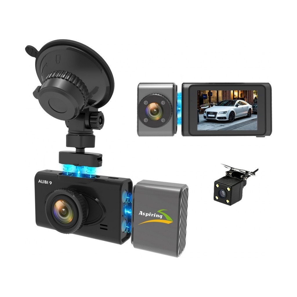 Відеореєстратор Aspiring Alibi 9 GPS, 3 Cameras, Speedcam (Aspiring Alibi 9 GPS, 3 Cameras, Speedcam) - фото 6 Відеореєстратор Aspiring Alibi 9 GPS, 3 Cameras, Speedcam (Aspiring Alibi 9 GPS, 3 Cameras, Speedcam) - фото 6