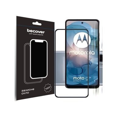 Скло захисне BeCover Motorola Moto G24/G24 Power Black (710716) - фото 1