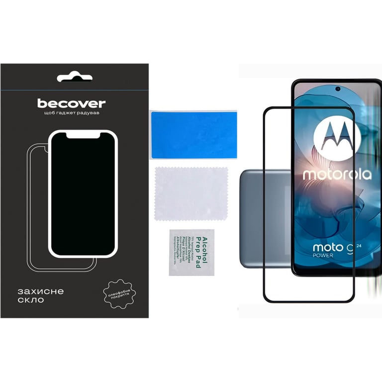 Скло захисне BeCover Motorola Moto G24/G24 Power Black (710716) - фото 4