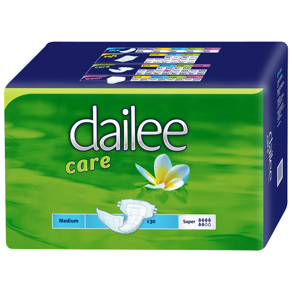 Підгузки для дорослих Dailee Super Medium 30 шт (8595611621826)