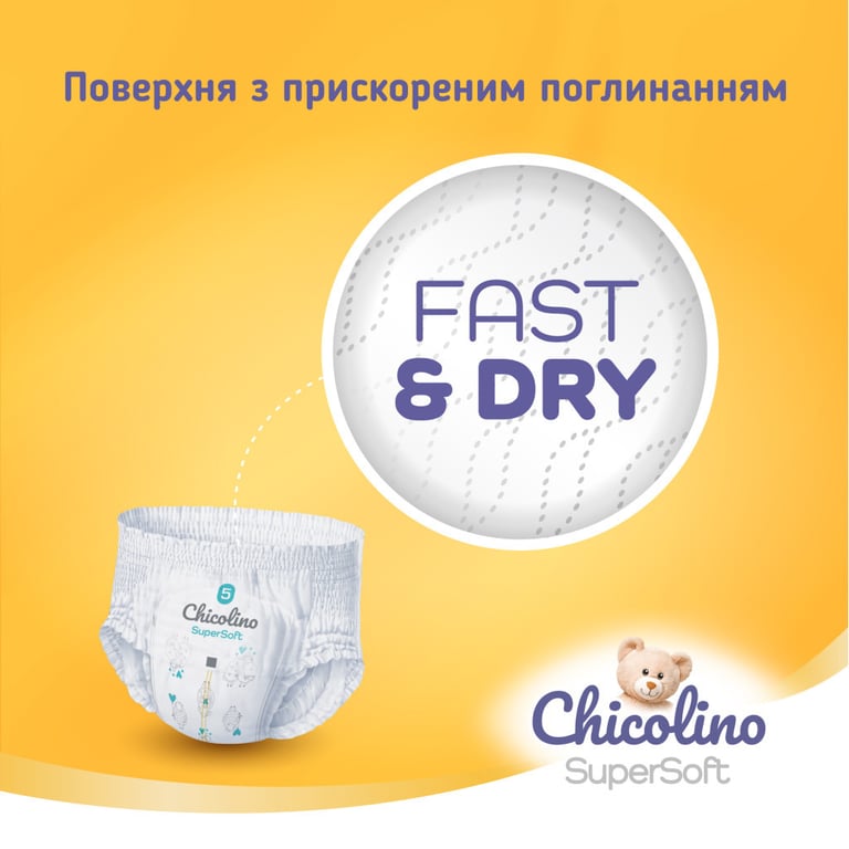 Підгузки Chicolino Super Soft Розмір 4 (7-14кг) 36 шт (4823098414445) - фото 7