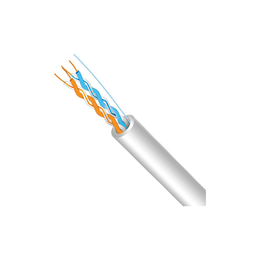 Кабель мережевий FinMark UTP 500м CAT5e 2P 24AWG PVC W Pull Box (053981) - фото 1