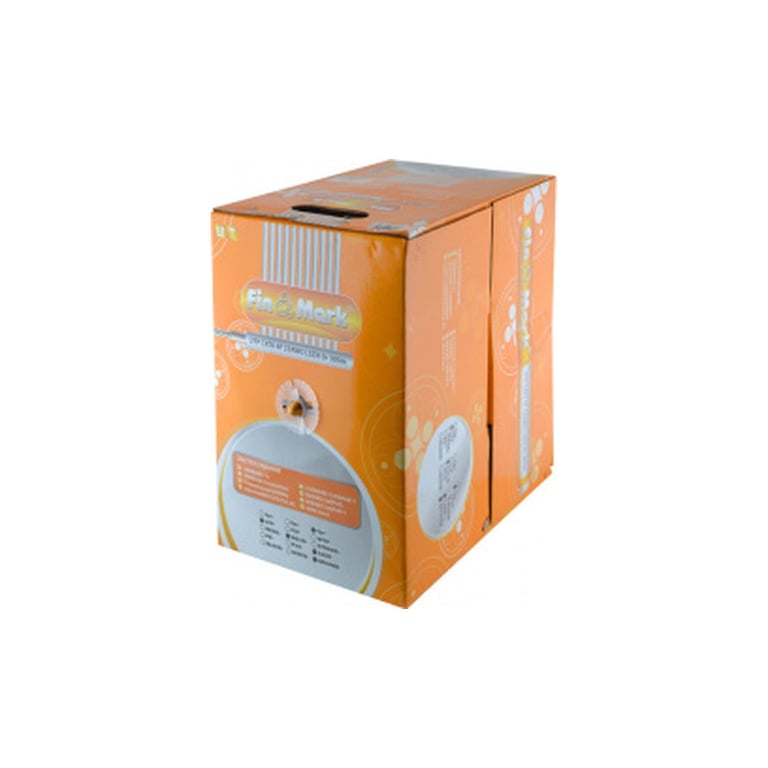 Кабель мережевий FinMark UTP 305м CAT6 4P 23AWG LSZH Or Pull Box (163151) - фото 2