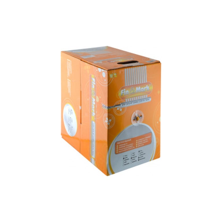 Кабель мережевий FinMark UTP 305м CAT6 4P 23AWG LSZH Or Pull Box (163151) - фото 3