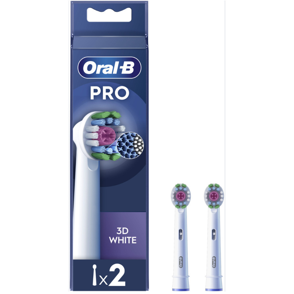 Насадка для зубної щітки Oral-B Pro 3D White, 2 шт (8006540847183) Насадка для зубної щітки Oral-B Pro 3D White, 2 шт (8006540847183)