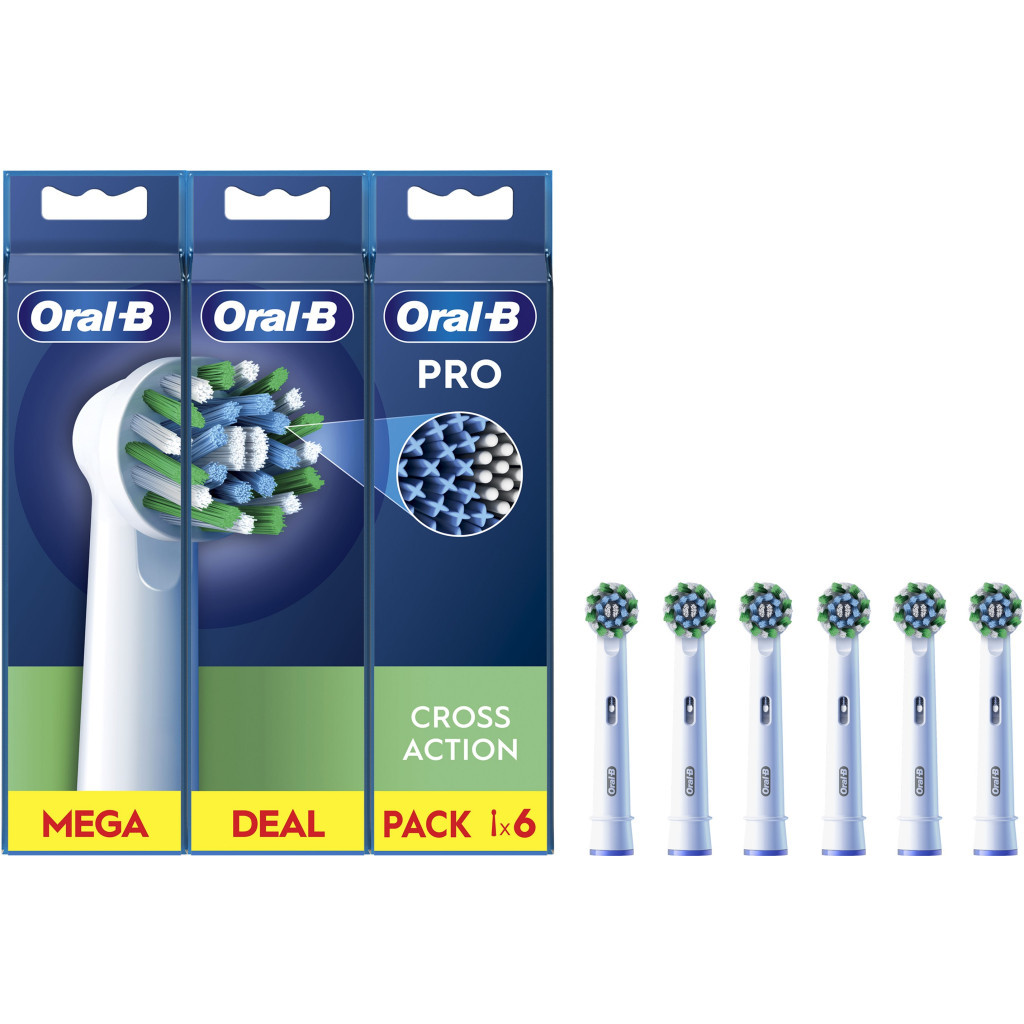 Насадка для зубної щітки Oral-B Pro Cross Action, 6 шт (8006540847879) - фото 1