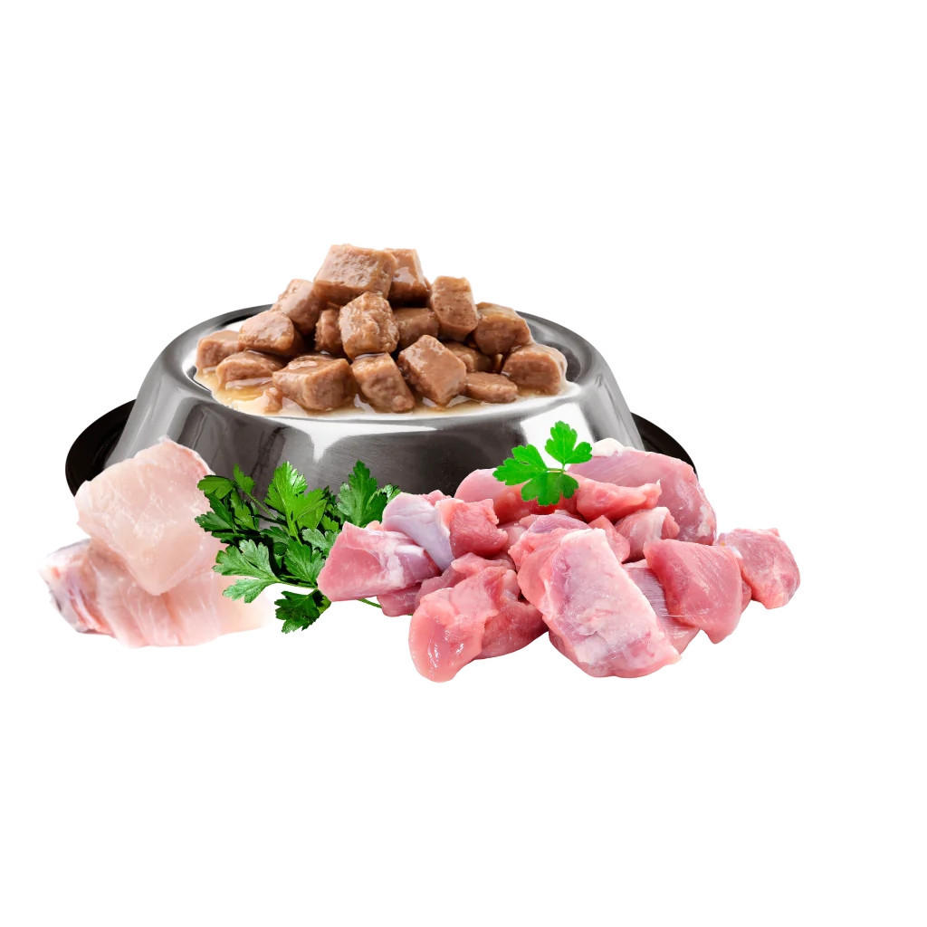 Вологий корм для кішок Mis Kiss з кроликом в соусі 100 г (4820164440148/4820111141463) - фото 2 Вологий корм для кішок Mis Kiss з кроликом в соусі 100 г (4820164440148/4820111141463) - фото 2