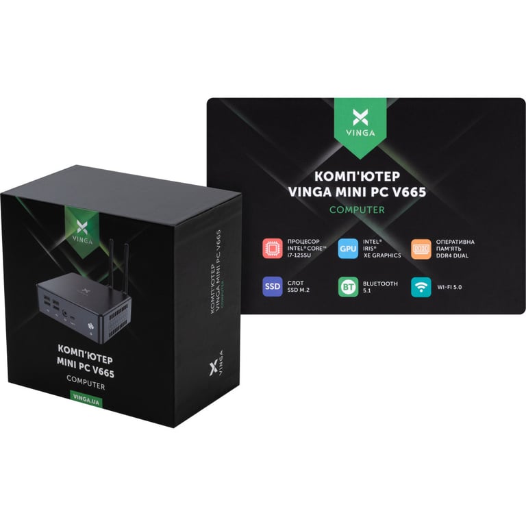Комп'ютер Vinga Mini PC V665 (V6651255U) - фото 10