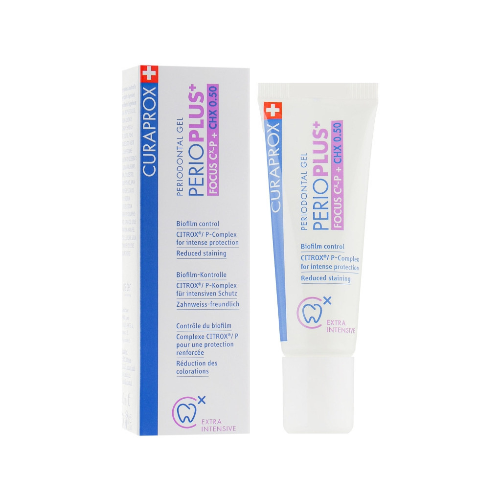 Гель для ротової порожнини Curaprox PerioPlus+ Focus Periodontal Gel З хлоргексидином 0.5% 10 мл (7612412426625) - фото 1