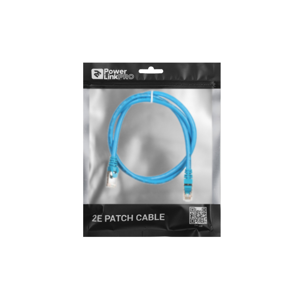 Патч-корд 1м S/FTP Cat 6 CU PVC 26AWG 7/0.16 blue 2E (2E-PC6SFTPCOP-100BL) - фото 3 Патч-корд 1м S/FTP Cat 6 CU PVC 26AWG 7/0.16 blue 2E (2E-PC6SFTPCOP-100BL) - фото 3