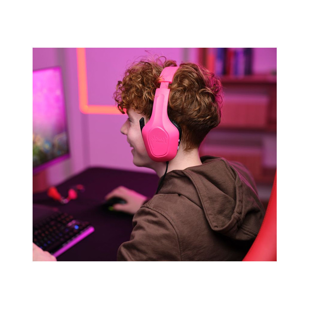 Навушники Trust GXT 415 Zirox 3.5мм Pink (24992) - фото 11 Навушники Trust GXT 415 Zirox 3.5мм Pink (24992) - фото 11