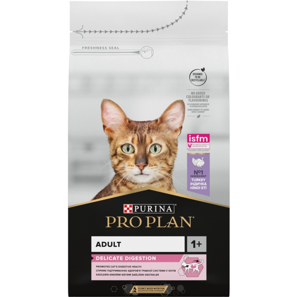 Сухий корм для кішок Purina Pro Plan Delicate Turkey зі смаком індички 10 кг (7613033566509) - фото 1 Сухий корм для кішок Purina Pro Plan Delicate Turkey зі смаком індички 10 кг (7613033566509) - фото 1