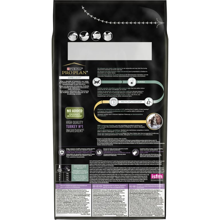 Сухий корм для кішок Purina Pro Plan LiveClear для зменшення алергенів на шерсті з індичкою 1.4 к (7613287232526) - фото 5