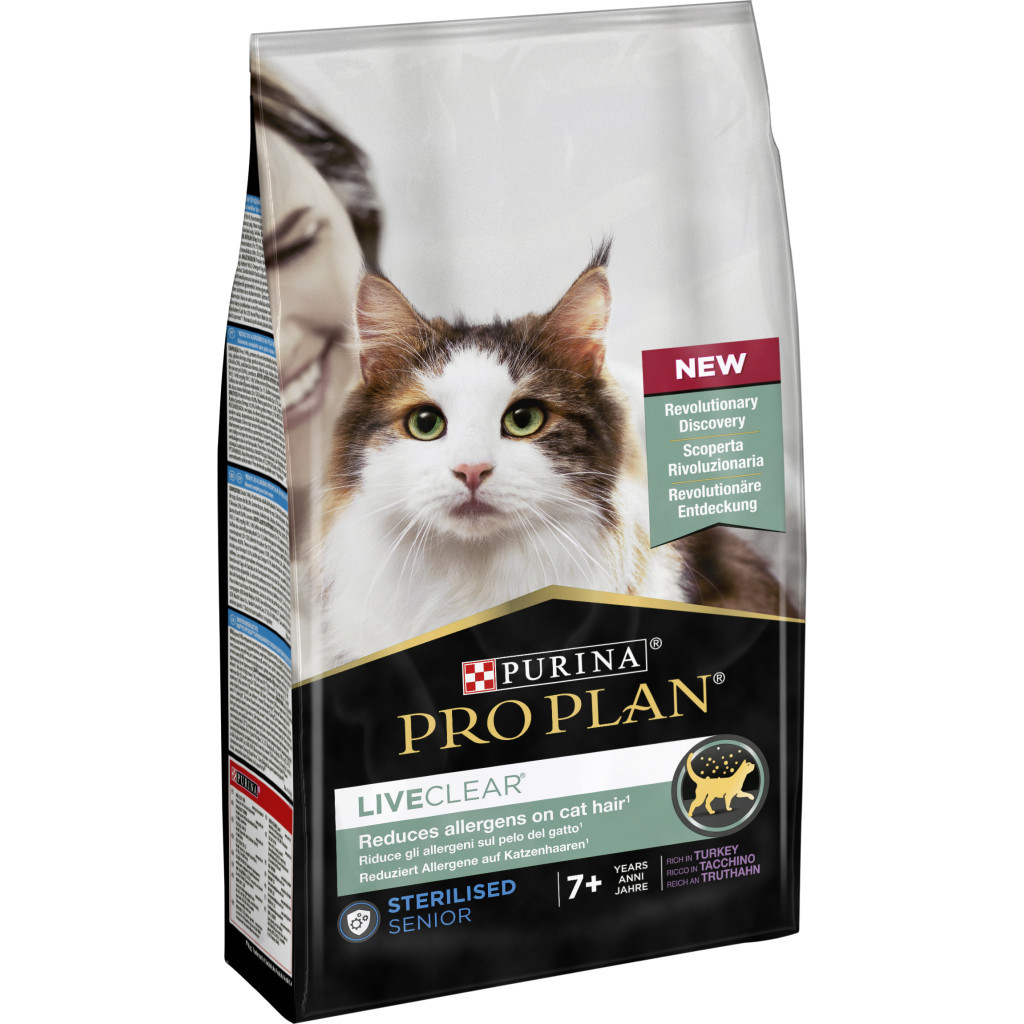 Сухий корм для кішок Purina Pro Plan LiveClear для стерилізованих котів старше 7 років 1.4 кг (7613287232731) Сухий корм для кішок Purina Pro Plan LiveClear для стерилізованих котів старше 7 років 1.4 кг (7613287232731)