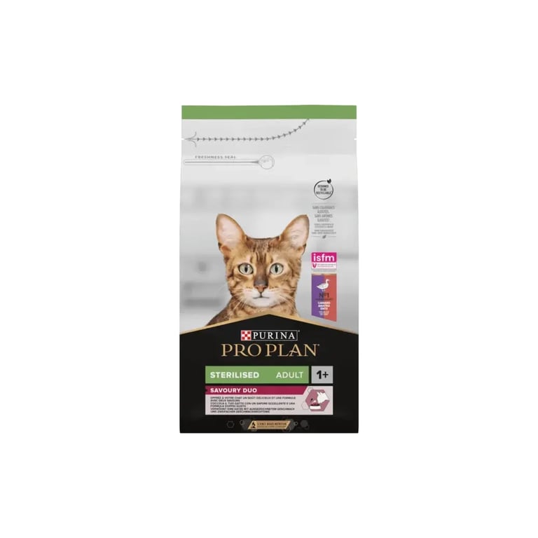 Сухий корм для кішок Purina Pro Plan для стерилізованих/кастрованих з качкою і печінкою 1.5 кг (7613036732369) - фото 1