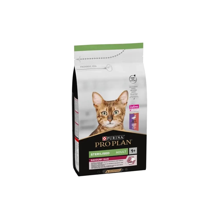 Сухий корм для кішок Purina Pro Plan для стерилізованих/кастрованих з качкою і печінкою 1.5 кг (7613036732369) - фото 3