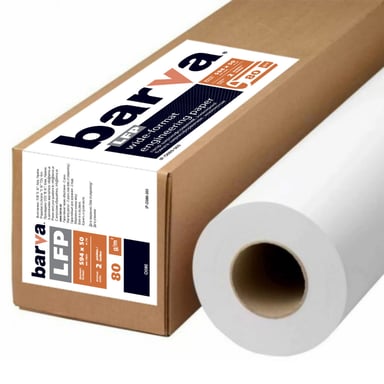 Папір Barva 23,4"/594мм 80 г/м2, 50 м LFP (IP-O080-360) - фото 1