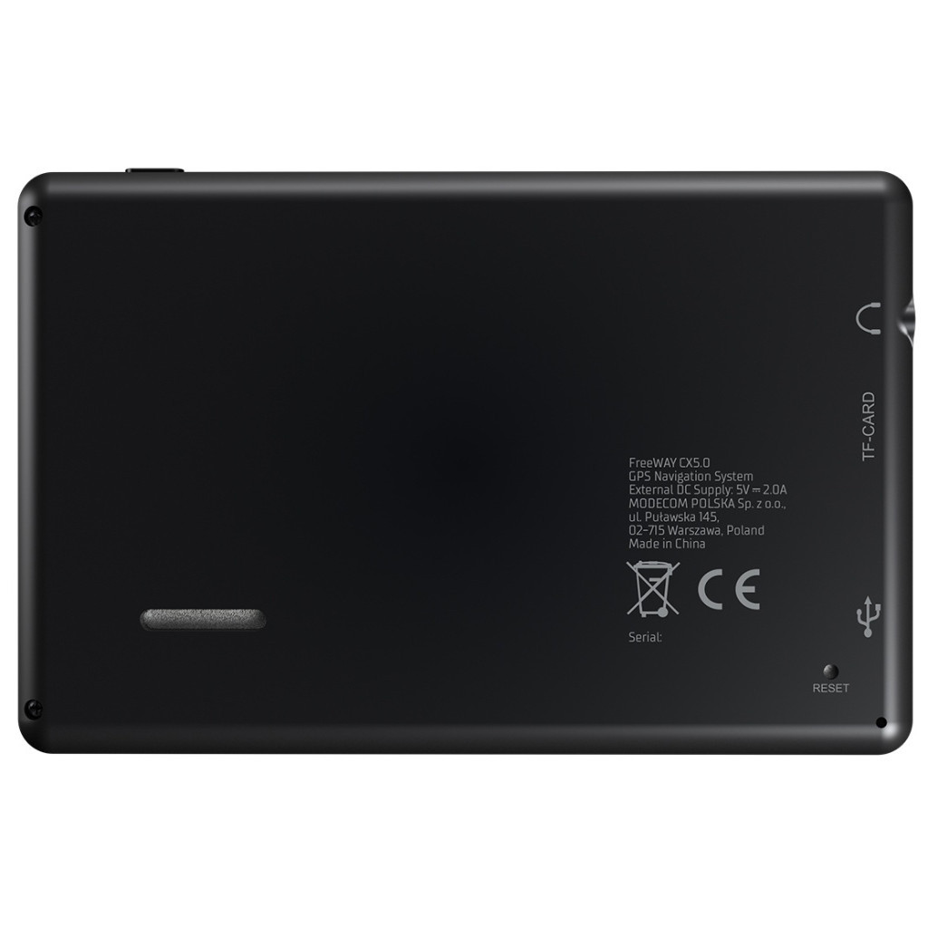Автомобільний навігатор Modecom Device FreeWAY CX 5.0 8GB 5" MapFactor EU (NAV-FREEWAYCX5-MF-EU) - фото 5 Автомобільний навігатор Modecom Device FreeWAY CX 5.0 8GB 5" MapFactor EU (NAV-FREEWAYCX5-MF-EU) - фото 5