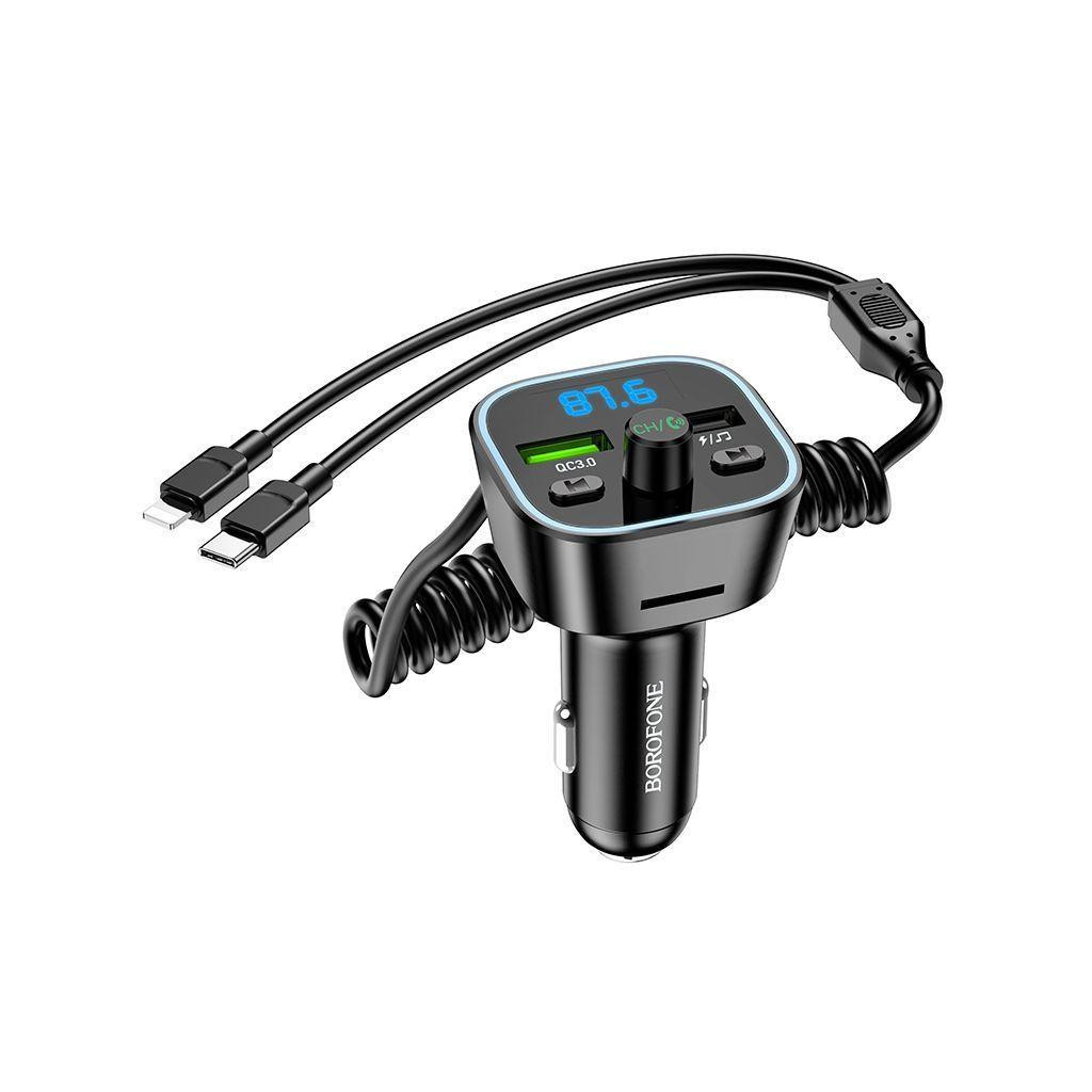 FM модулятор BOROFONE BC45, Black, Box (BC45) - фото 1 FM модулятор BOROFONE BC45, Black, Box (BC45) - фото 1