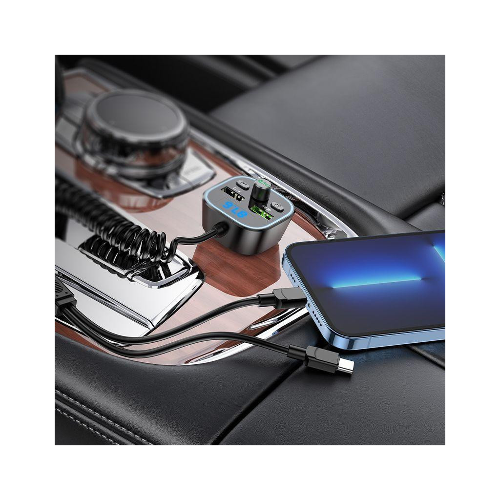 FM модулятор BOROFONE BC45, Black, Box (BC45) - фото 3 FM модулятор BOROFONE BC45, Black, Box (BC45) - фото 3