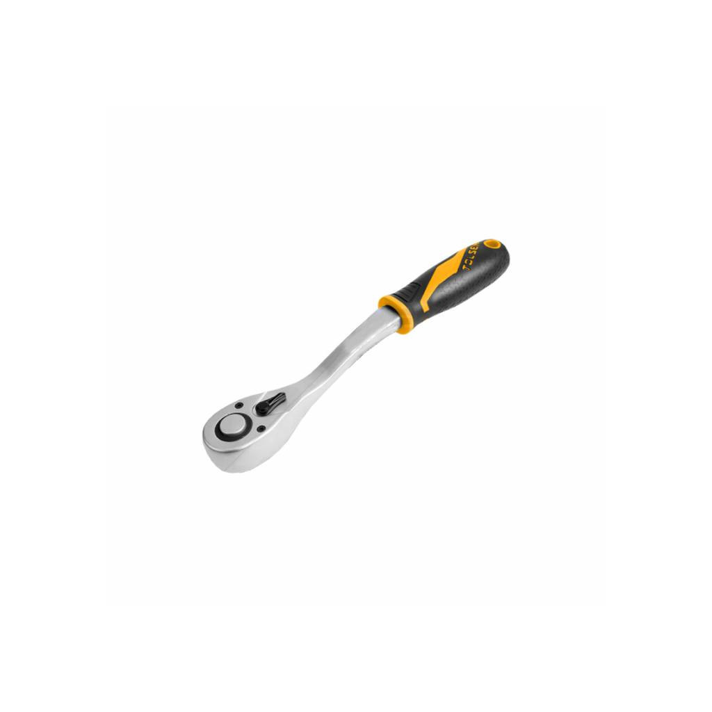 Тріскачка Tolsen "ПРОФІ" 1/4" реверсивна з вигнутою головкою (16118) - фото 1