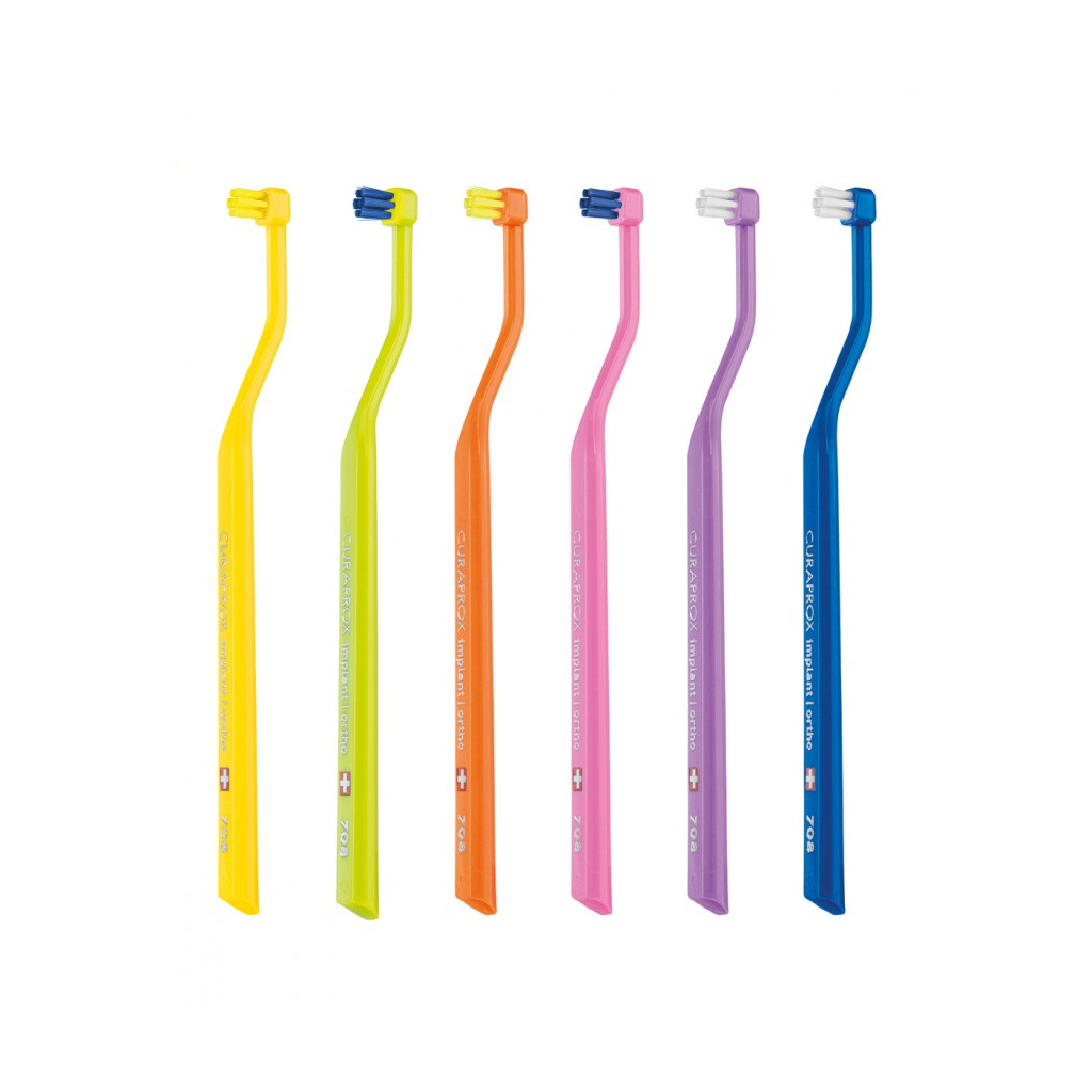 Зубна щітка Curaprox CS 708 Implant Ortho для брекетів та імплантів Колір в асортименті (7612412424522) Зубна щітка Curaprox CS 708 Implant Ortho для брекетів та імплантів Колір в асортименті (7612412424522)