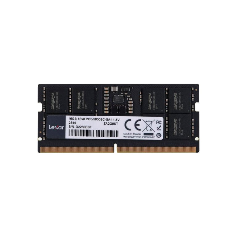 Модуль пам’яті для ноутбука SoDIMM DDR5 16GB 5600 MHz Lexar (LD5S16G56C46ST-BGS)