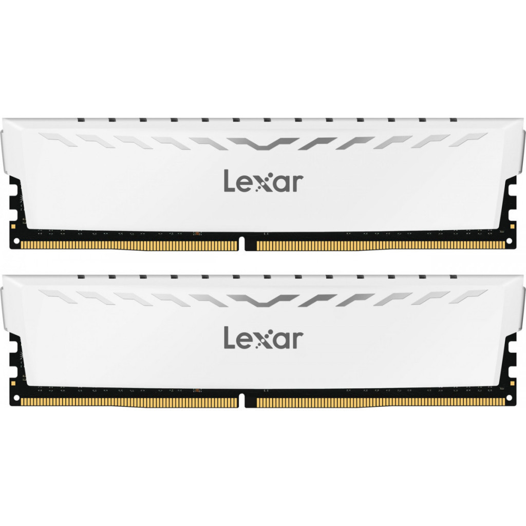 Модуль пам'яті для комп'ютера DDR4 16GB (2x8GB) 3600 MHz Thor White Lexar (LD4BU008G-R3600GDWG) - фото 1 Модуль пам'яті для комп'ютера DDR4 16GB (2x8GB) 3600 MHz Thor White Lexar (LD4BU008G-R3600GDWG) - фото 1
