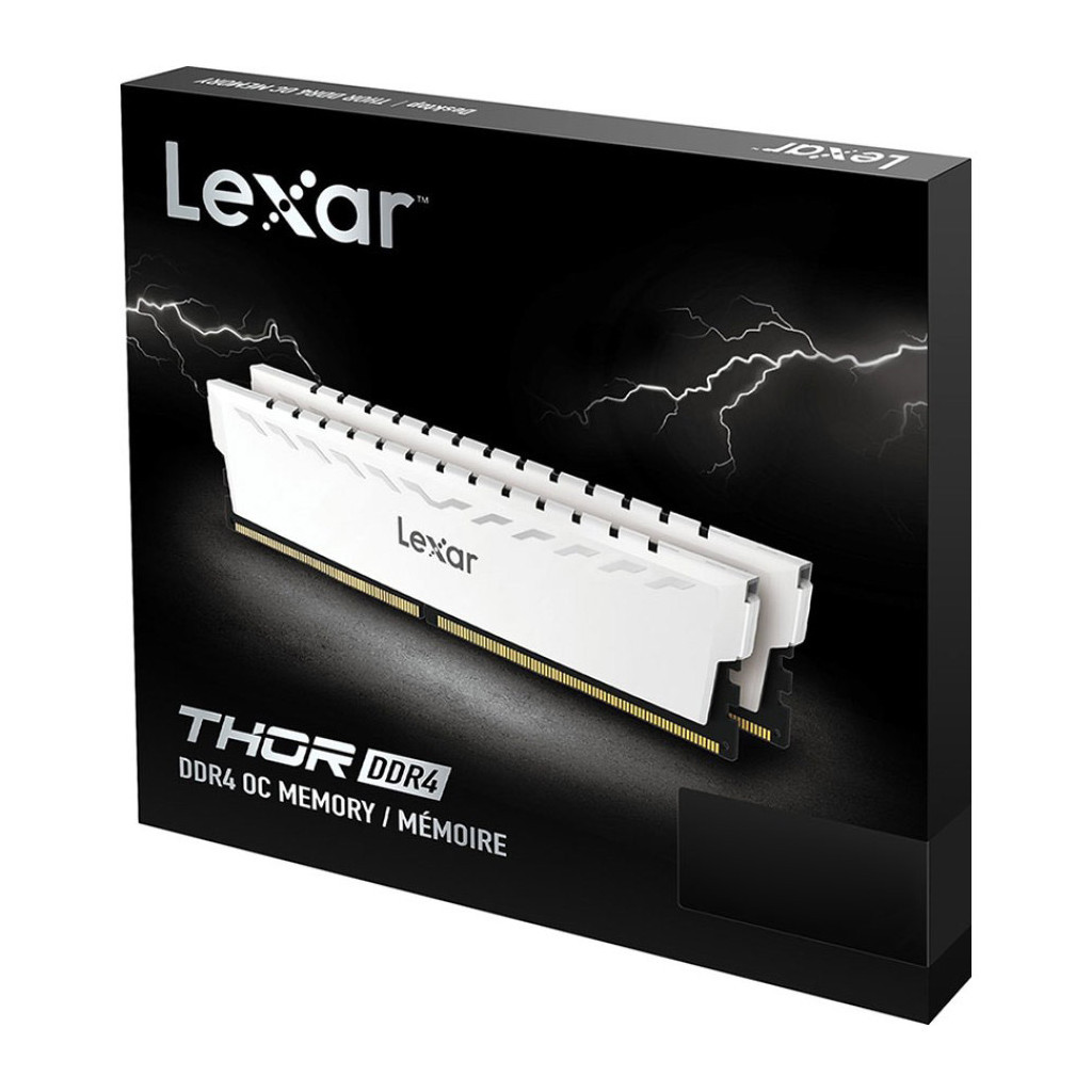 Модуль пам'яті для комп'ютера DDr432GB (2x16GB) 3600 MHz Thor White Lexar (LD4BU016G-R3600GDWG) - фото 7 Модуль пам'яті для комп'ютера DDr432GB (2x16GB) 3600 MHz Thor White Lexar (LD4BU016G-R3600GDWG) - фото 7