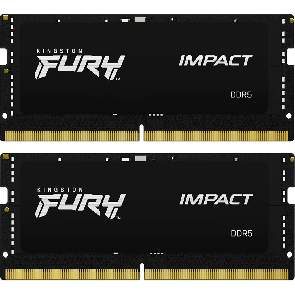 Модуль пам'яті для ноутбука SoDIMM DDR5 32GB (2x16GB) 4800 MHz Kingston Fury (ex.HyperX) (KF548S38IBK2-32) - фото 1