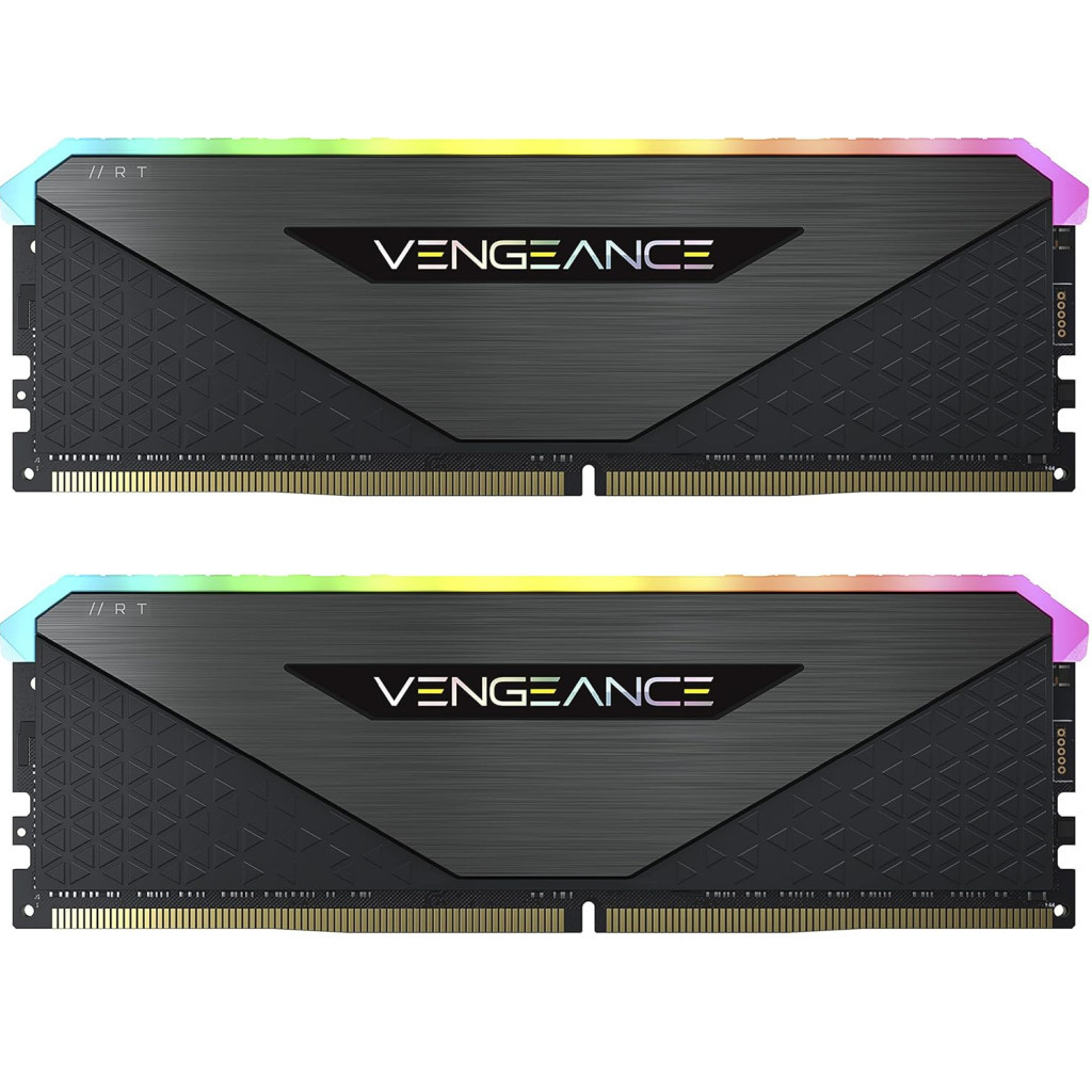 Модуль памяті для компютера DDR4 32GB (2x16GB) 3600 MHz Vengeance RGB RT Black Corsair (CMN32GX4M2Z3600C18)